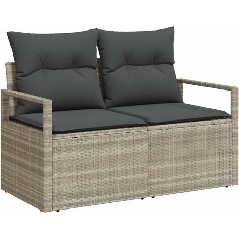 Maison Exclusive - Garten-Sofa mit Kissen 120 x 62 x 69 cm Poly-R