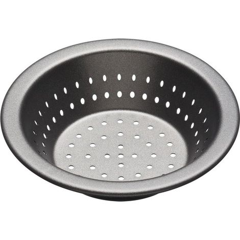 KitchenCraft MasterClass Crusty Bake - tortiera rotonda antiaderente piccola, acciaio, nero, 12 cm (1/2)