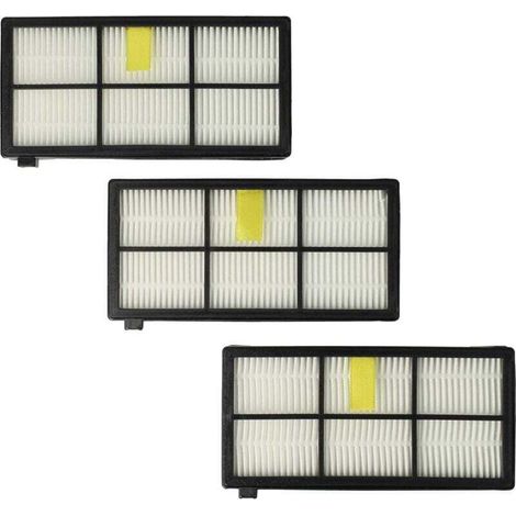 Pack de 3 Filtres Compatible Roomba Séries 800 et 900 Kit Pièces de Rechange