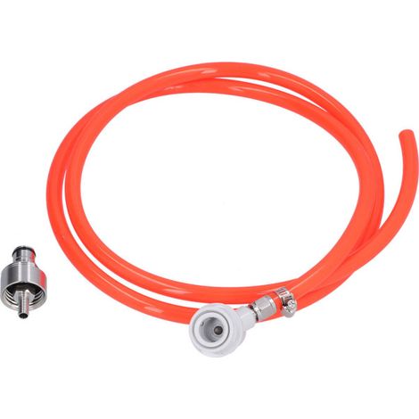 Ensemble de conduite de bière à verrouillage à bille de 1,7 m avec bouchon de carbonatation de 5/16 po, accessoires pour fût de bière destinés au brassage amateur (1/5)