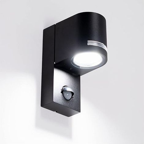 1 lot (sans ampoules) : applique murale d'extérieur à induction, LED noire, étanche, idéale pour une cour ou une villa. (1/4)