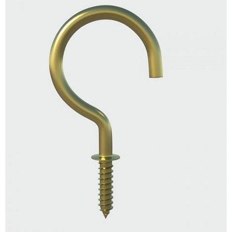 TIMCO Cup Hooks Round Electro Brass - 25mm (1/2)
