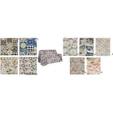 Gran foulard copritutto matrimoniale 240 x 280 cm cotone  made in italy 