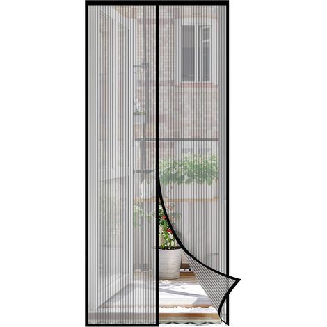 Sekey – Moustiquaire magnétique pour porte 220 x 130 cm – Fil de pêche résistant aux griffures – Installation sans perçage – Protection anti-insectes