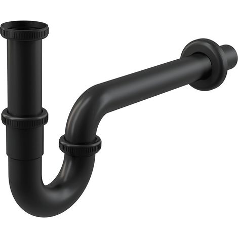 Alca - Waschtisch-Siphon U DN32, schwarz/matt A4320BLACK (1/2)