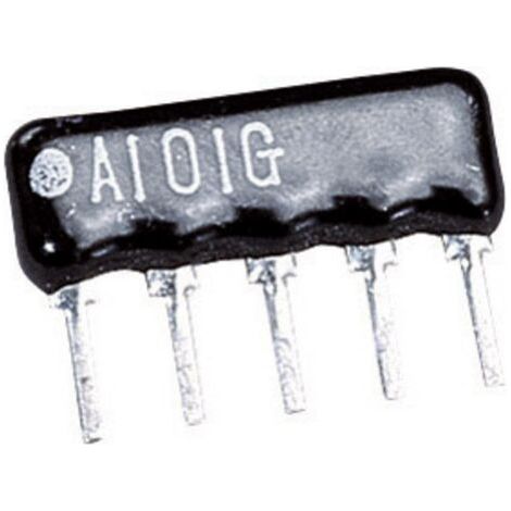 TRU COMPONENTS 1557357 Réseau de résistances 10 kΩ sortie radiale SIP-4+1 0.125 W 1 pc(s) S342341 (1/4)