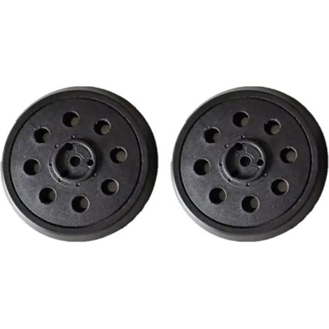 Trade-Shop 125mm Klett Schleifteller Haftteller Stützteller 8-Loch für viele Exzenterschleifer, Ersatz für Bosch 2608601062 / 2.608.601.062 - 2 Stück