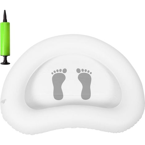 Baignoire de nettoyage pour les pieds à gonfler rapidement pour l'entrée de la piscine, comprend des pompes à air compactes, un bain de pieds essentiel pour la plage, la natation, le retrait (1/4)