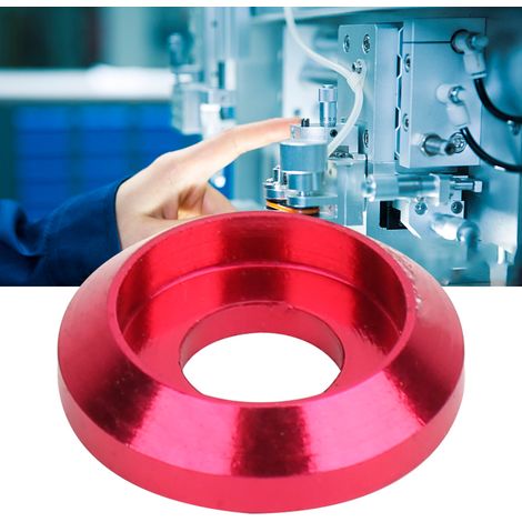 Lot de 20 rondelles en alliage d'aluminium 6061 pour vis à six pans creux M3, rose vif (1/5)