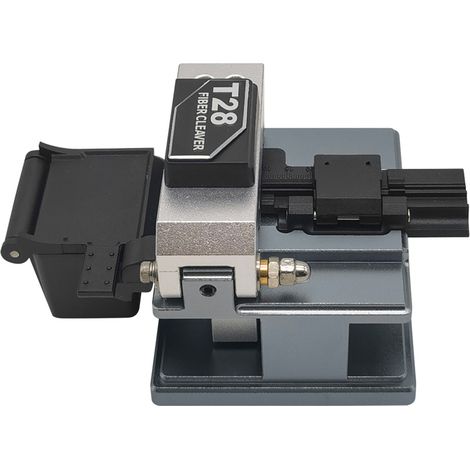 Cliveuse de fibre optique portable en alliage d'aluminium, anti-casse, pour diamètres 0,25 mm, 0,9 mm et 0,3 mm, grise (1/5)