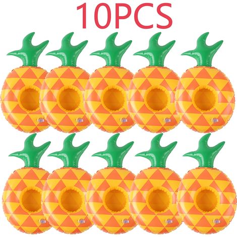 (10 unités) Porte-boissons flottants pour piscine, flotteurs gonflables, parfaits pour les fêtes à la piscine.