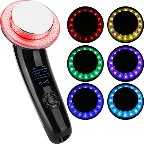 Appareil de Massage Amincissant LED 6 en 1, Soin de la Peau, Chaleur Infrarouge, 100‑240V, Noir, Prise Européenne (1/5)