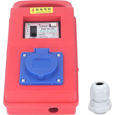 Tragbarer temporärer Stromverteiler, manueller 220-250V-Verteilerkasten für Baustellen (1/5)