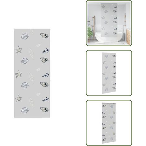 vidaXL Store enrouleur de douche 90x240 cm largeur du tissu 86 cm (1/5)