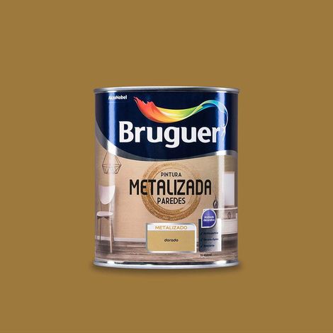 Bruguer Pintura metalizada paredes Dorado 1 Lt