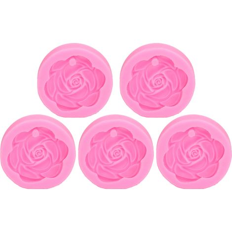 Moule silicone réutilisable forme fleur de camélia pour plâtre et diffuseur d'aromathérapie DIY (1/5)