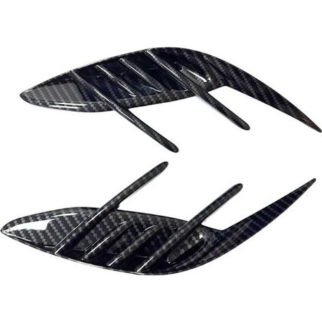 1 pair of rear bumper side vent grille trim covers for 17-23 Kia Stinger (1/5)