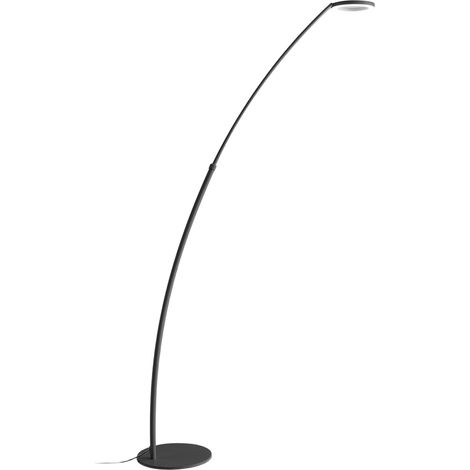 Lampadaire Gpin30 - Lampadaire Led 25W 3000K 1442Lm Orientable Noir Mat Avec Interrupteur À Pédale - Gealuce (1/3)