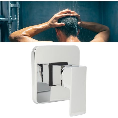 Unterputz-Duscharmatur aus Kupfer, quadratisches T-Stück, mit integriertem Thermostatmischer für Badewanne XN-2827B (1/5)