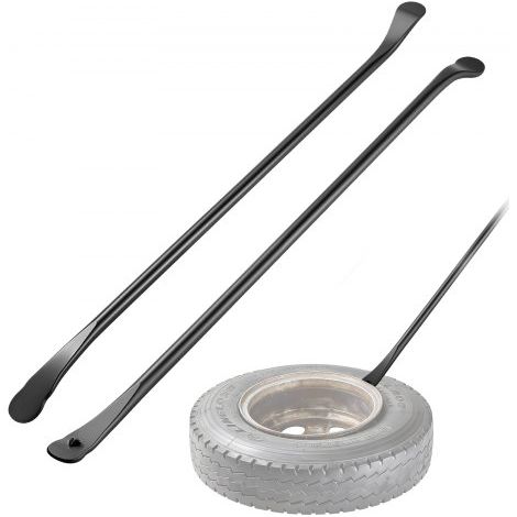 Reifenmontiergerät Manueller Reifenwechsler 2 Stk. Metall Reifenheber 97 cm Reifenmontierhebel zur Montage Demontage für Outdoor Mobile Autoreparaturen von Universalen Fahrzeugtypen Schwarz (1/5)