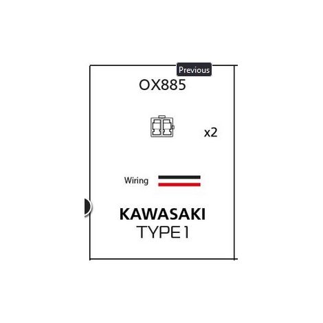 Adattatore per indicatori di direzione a LED Oxford per Honda Kawasaki (2 pezzi) (1/2)