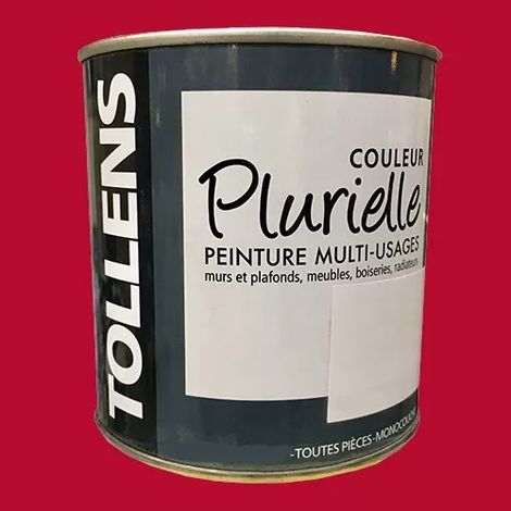 TOLLENS Peinture acrylique multi-usages 'Couleur Plurielle' satin Pimenté 0,5 L (1/2)