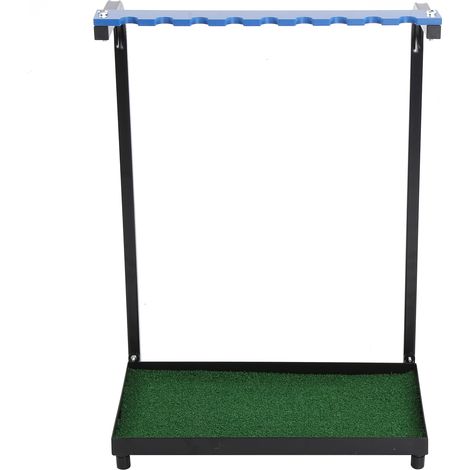Support de rangement en acier pour 9 clubs de golf, présentoir pour putter et accessoires de golf (1/5)
