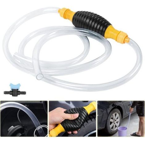 Pompe Manuelle Transfert de Liquide Pompe Essence de Transfert de Portable Manuel Pompe Main Essence avec 2M de Tuyau (1/4)