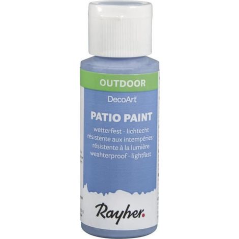 Peinture acrylique - RAYHER - Patio Paint - Bleu bavarois - 59 ml - Brillant