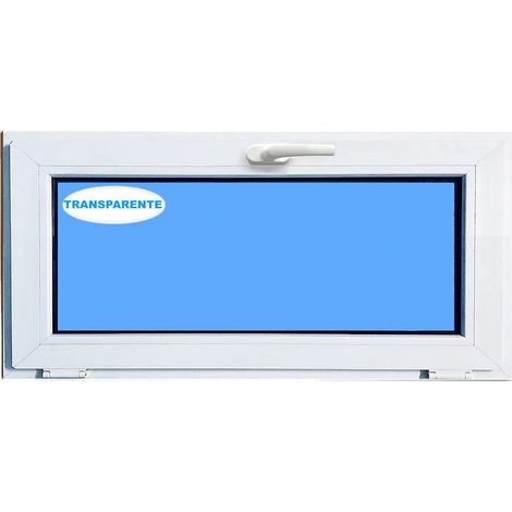 Ventana PVC 1000x500 Blanca Oscilante Vidrio Transparente (1/6)