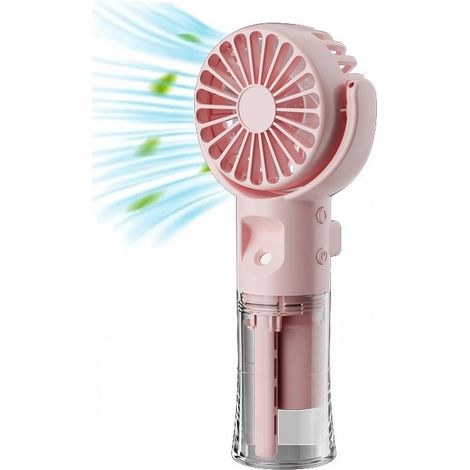 Ventilatore portatile - Nebulizzatore d'acqua - Mini ventilatore portatile - Ricaricabile - 4 modalità - Nebulizzatore - Acqua - Ventilazione (1/5)