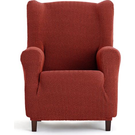 Housse bi-élastique pour Fauteuil à Oreilles Super élastique - Housse de Fauteuil à Oreilles Couleur chaudière Adaptable, Respirante et Facile à Placer avec des mousses de Fixation (1/5)