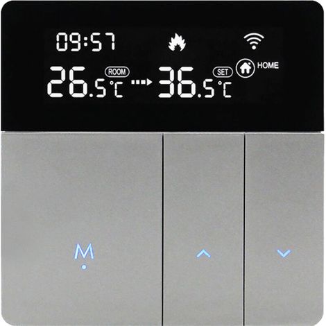 Smart WIFI Thermostat with LCD Screen, Smart Heating Radiator Thermostat with APP and Voice Control, Indoor Constant Temperature Controller, Digital Programmable Thermostat (1/5)