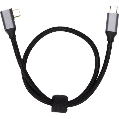Câble USB C 90° 100W 4K 5A PD 3.1 pour Xiaomi, rallonge Type C angle droit, charge rapide et transfert de données (1/5)
