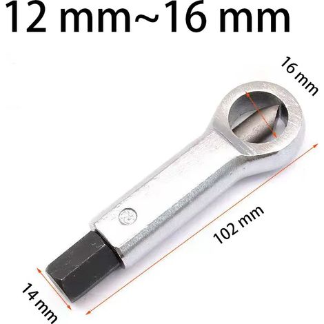 (12-16 mm) 9-27 mm Clé à douille/séparateur d'écrous endommagé et rouillé (1/5)