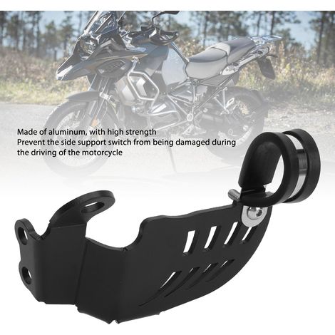 Protecteur d'interrupteur de béquille latérale en aluminium pour BMW R 1200GS LC / 1250GS LC 2014-2021 - Accessoire moto noir (1/5)