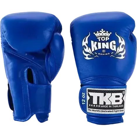 Gants de boxe thaï Top King Super Blue 10 oz