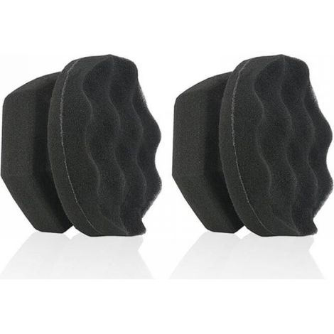 Lot de 2 grands pinceaux applicateurs en coton ciré pour pneus de voiture, éponge de polissage composite, applicateur pour le polissage des voitures (1/5)