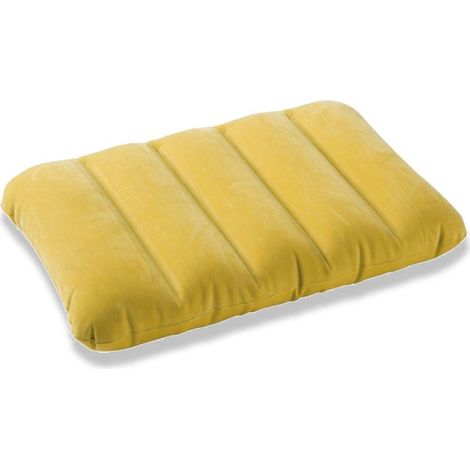 Intex – Coussin gonflable pour lit 43 x 28 x 9 cm – Poutre en L – Surface floquée antidérapante effet velours – Couleurs assorties