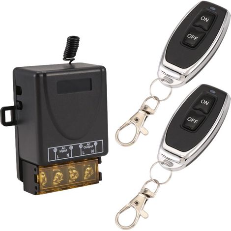 220 V AC, 30 A, 1 Kanal, 433 MHz, drahtloser Fernbedienungsschalter mit Relaisempfänger und -sender (Ein/Aus) für elektrische Geräte/Lampen