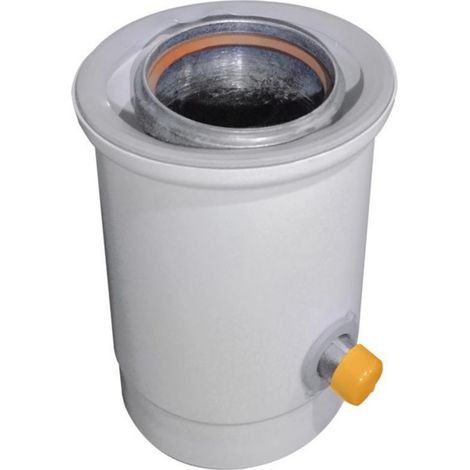 Ubbink – Récupérateur de condensat 224108 – ALU/PVC – Diamètre 80/125 mm pour chaudières à gaz – Gestion efficace des condensats (1/2)