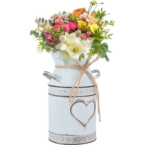 Vase à Fleurs en Fer de Cœur, Style Vintage Simple (1/5)