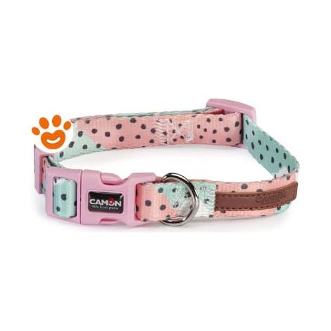 Camon Dog Collare Regolabile Ink Pink (20x360-480 mm) - Confezione 1 Pezzo - Accessori