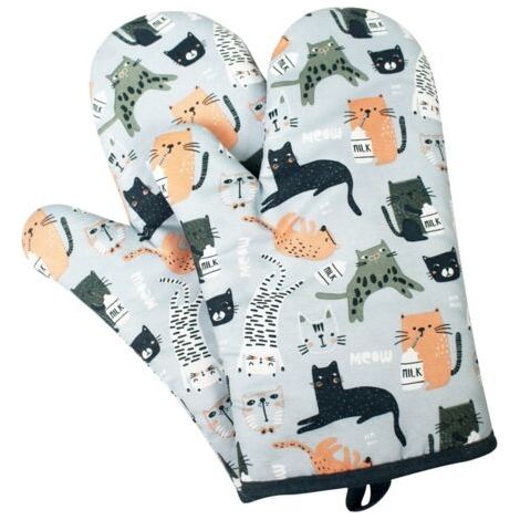 Gant de Cuisine, Gants de Four Résistante à la Chaleur, 1 Paire de Gants de Cuisine Anti Chaleur pour Barbecue (1/5)