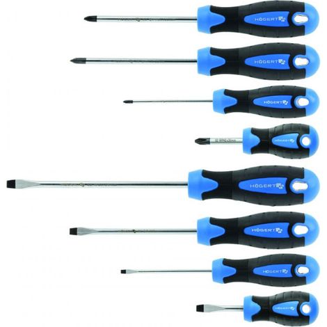 Ensemble de tournevis Hogert HT1S096 8 unités