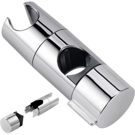 Support de Douchette - Réglable 18-25 mm - Sans Perçage - Chromé - ABS - 1 Pièce (1/4)