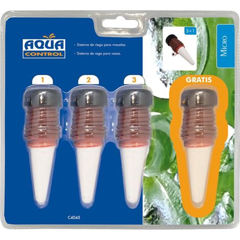 Sistema di Irrigazione AquaC per Vasi 3+1 Coni 7 cl/giorno Blue Bird (1/5)