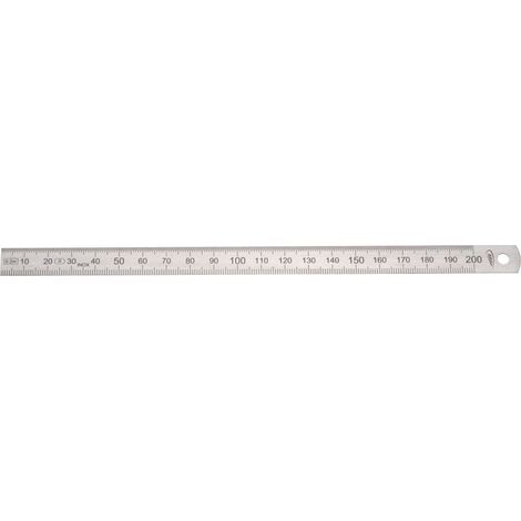 HELIONS PREISSER, 0460222, Scala in acciaio flessibile precisione approvazione CE II, 200 x 13 x 0,5 mm (1/2)