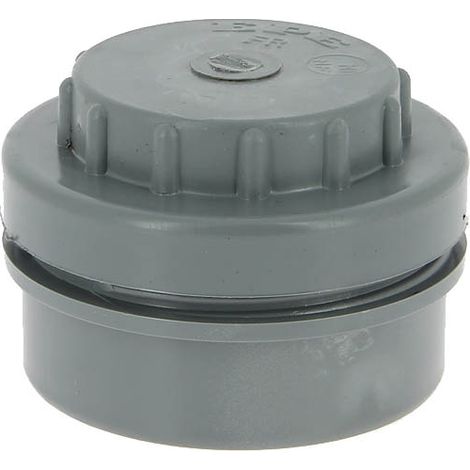 Adequa – Tampon de visite PVC mâle-femelle Ø80 – Raccord de robinetterie – Filetage entrée 1" – Fixation par vis