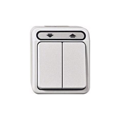 SCHNEIDER ELECTRIC 1 PI CE KOMPLETT ROLLADENSCHALTER AQUASTAR POLARWHITE 4075006 MERTEN MEG3715-8019